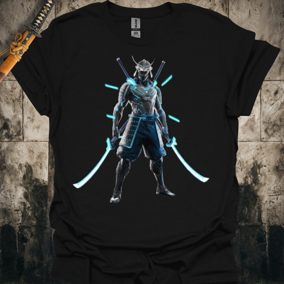 Blue Cyber Samurai Tee