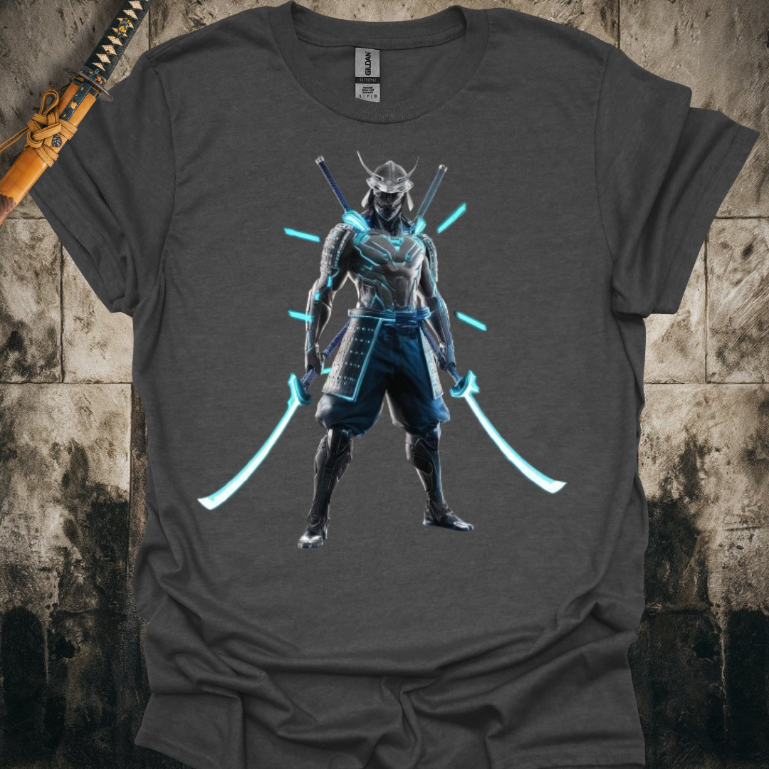 Blue Cyber Samurai Tee