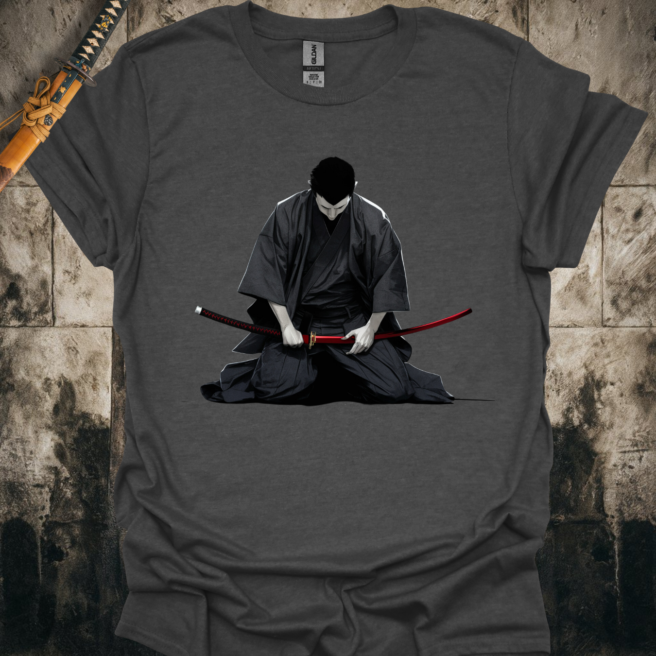 Kneeling Traditional Samurai Tee