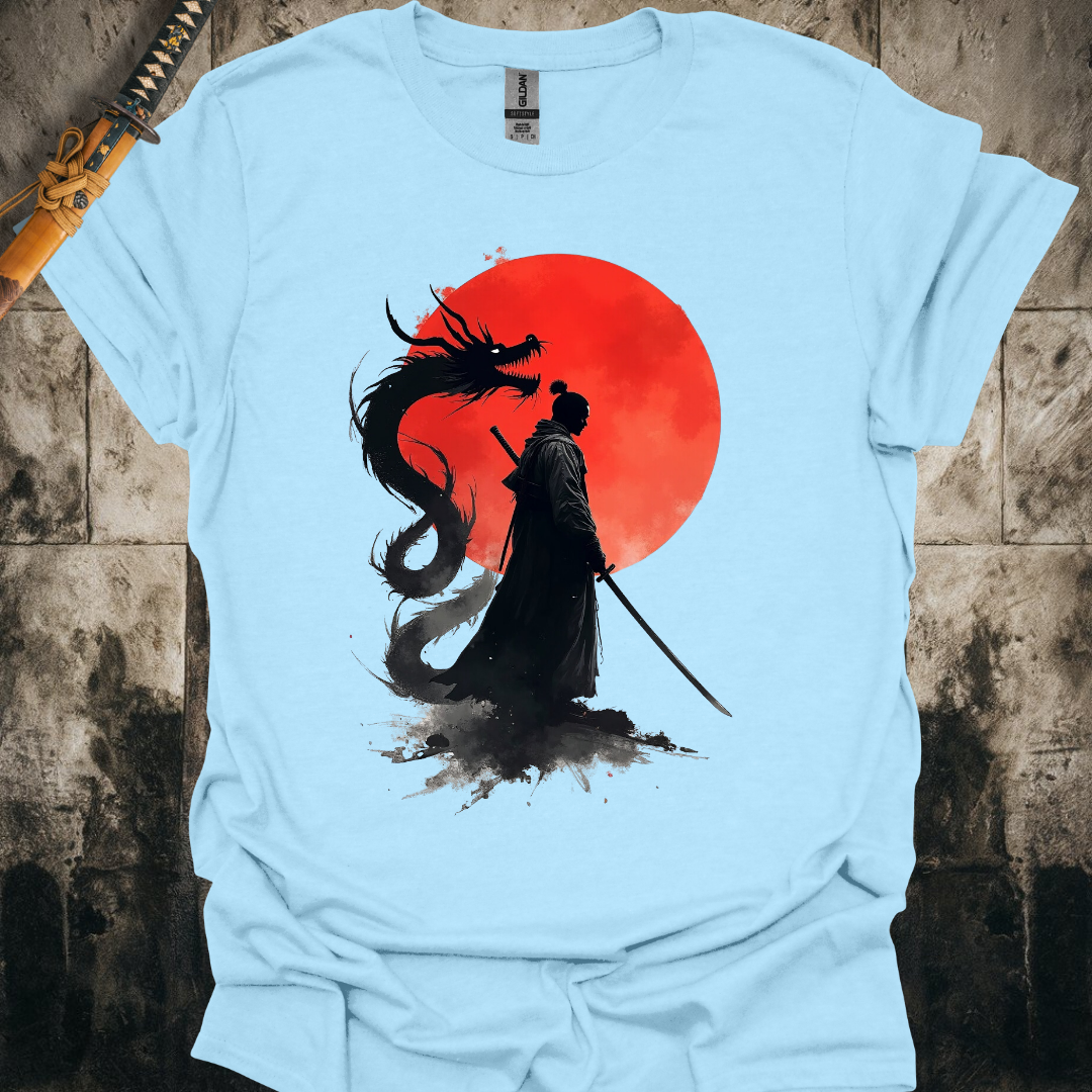 Blood Moon Dragon Samurai Tee