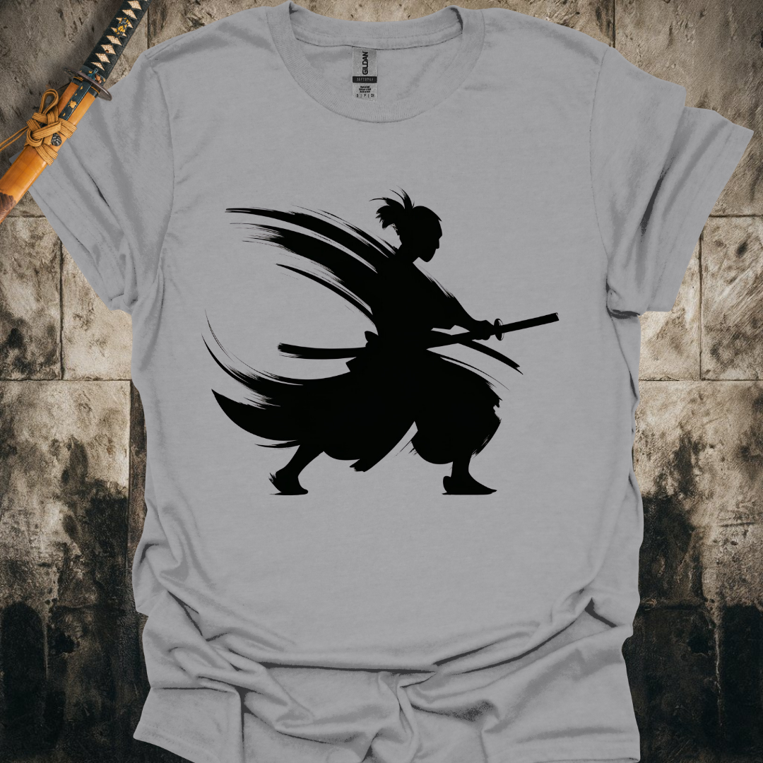 Brushed Samurai Silhouette Tee