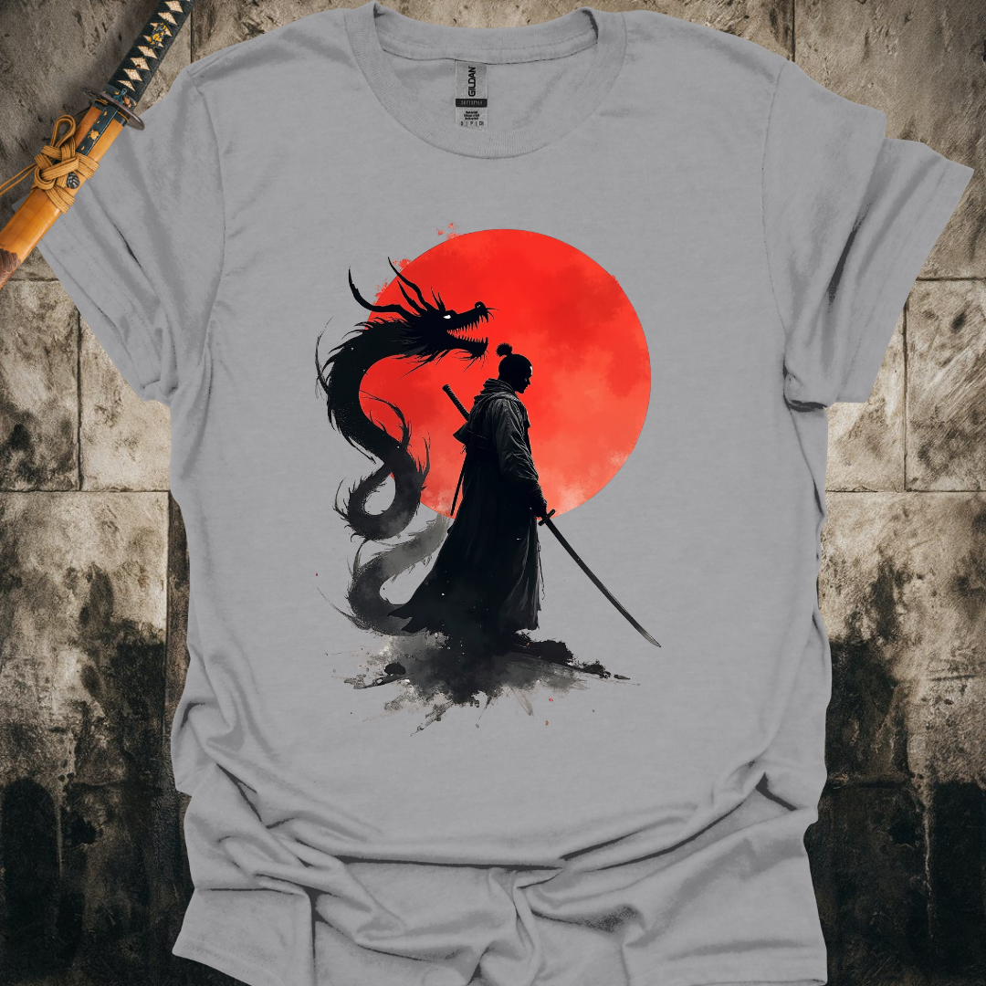 Blood Moon Dragon Samurai Tee