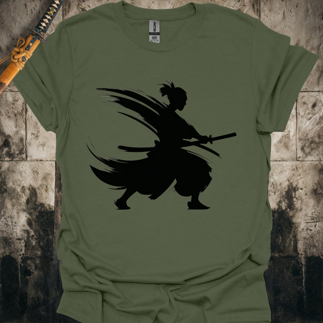 Brushed Samurai Silhouette Tee