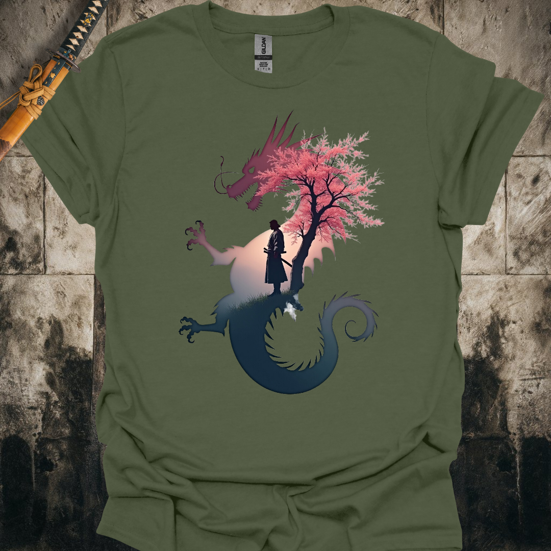 Blossom Dragon Samurai Tee