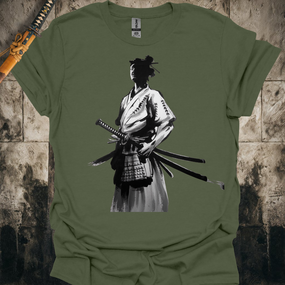 Brush Painted Samurai Tee
