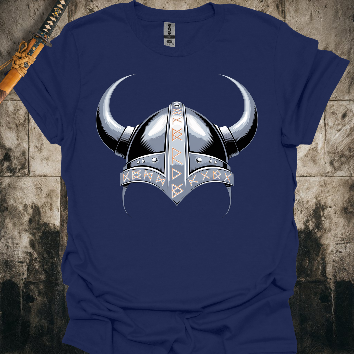 Rune Viking Helmet Tee