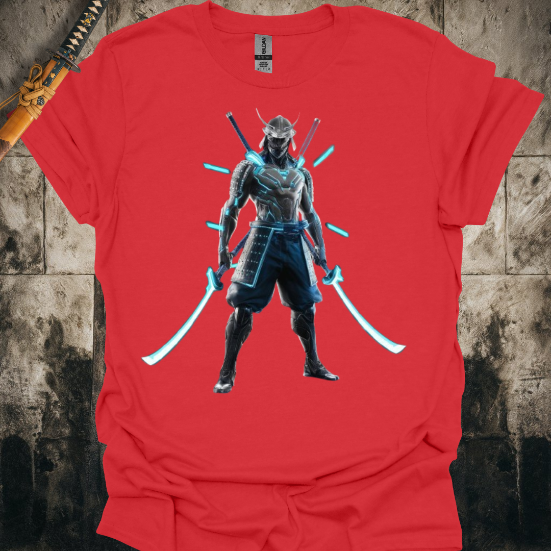 Blue Cyber Samurai Tee