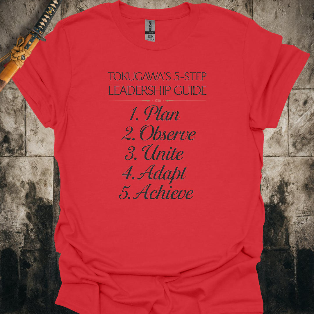 Tokugawa's 5 Step Leadership Guide Tee