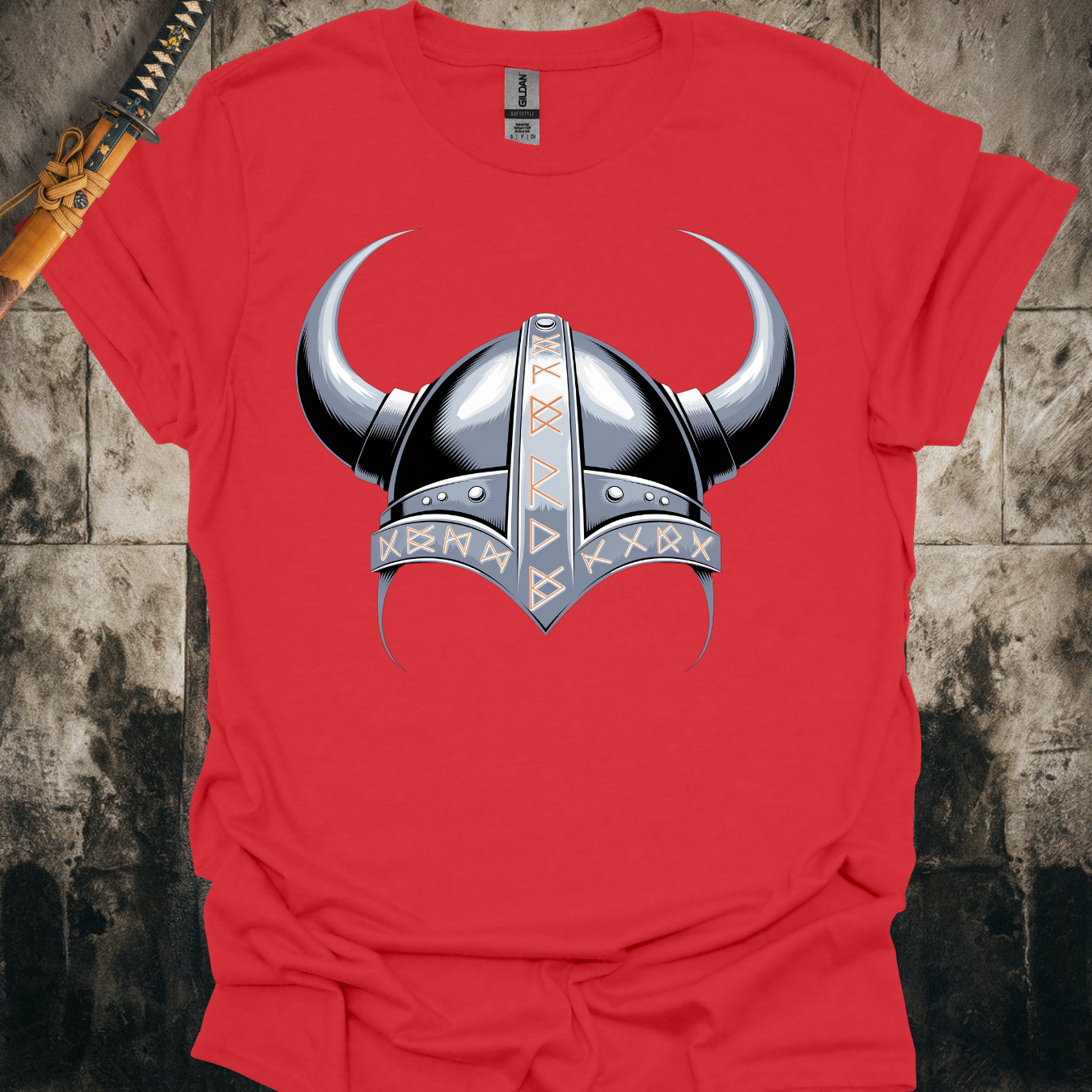 Rune Viking Helmet Tee
