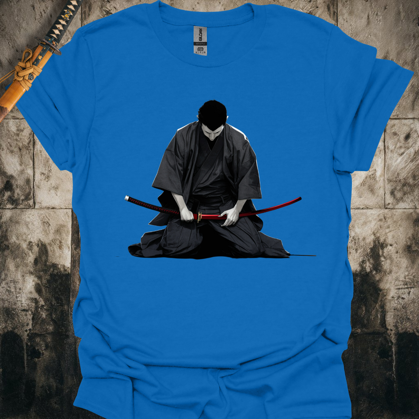 Kneeling Traditional Samurai Tee