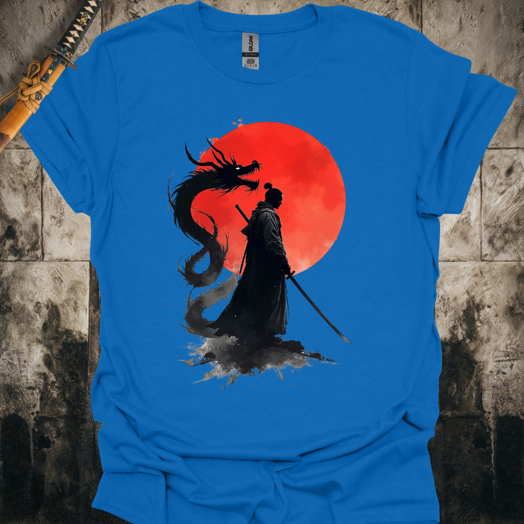 Blood Moon Dragon Samurai Tee
