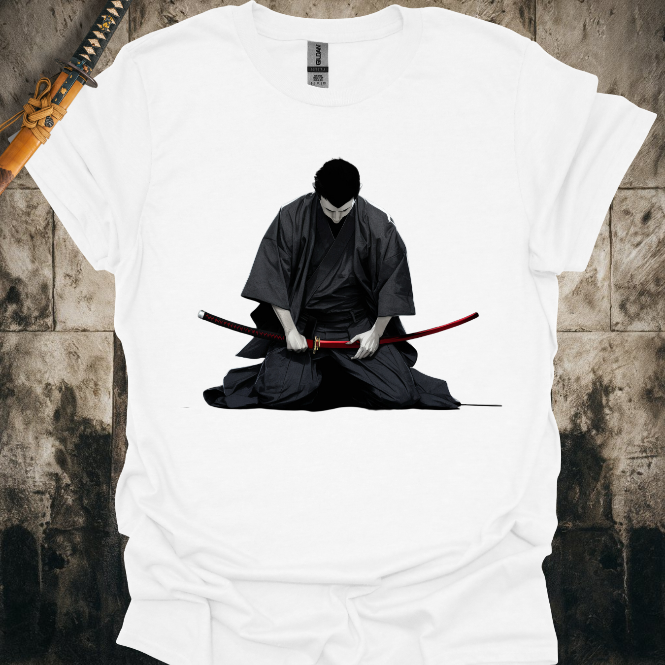 Kneeling Traditional Samurai Tee