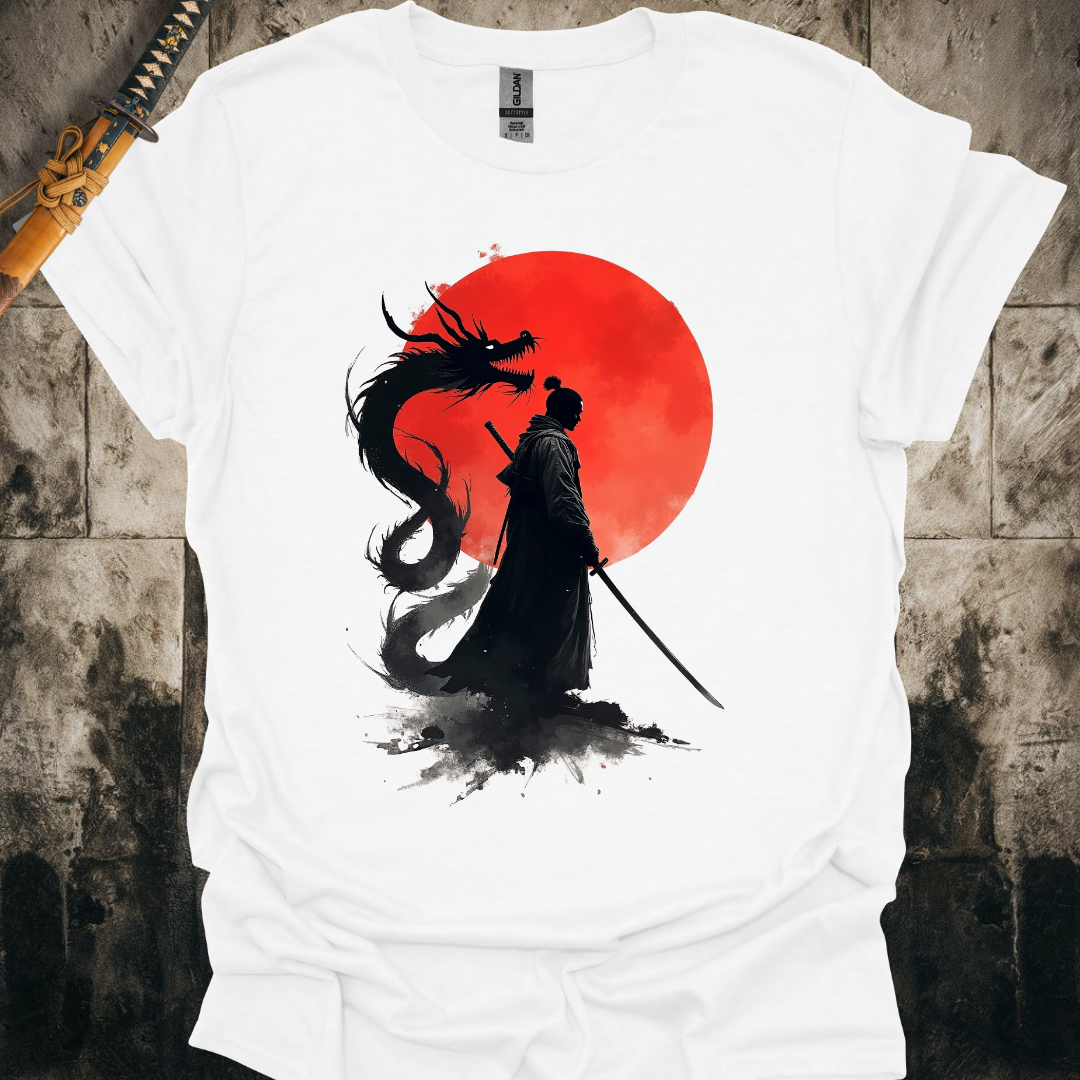 Blood Moon Dragon Samurai Tee