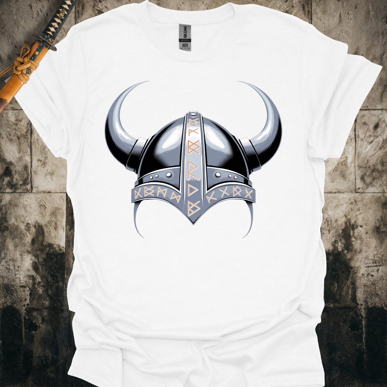 Rune Viking Helmet Tee