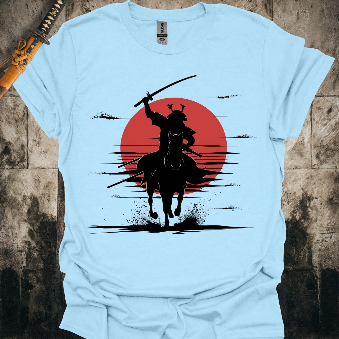 Horse Riding Samurai Silhouette Tee