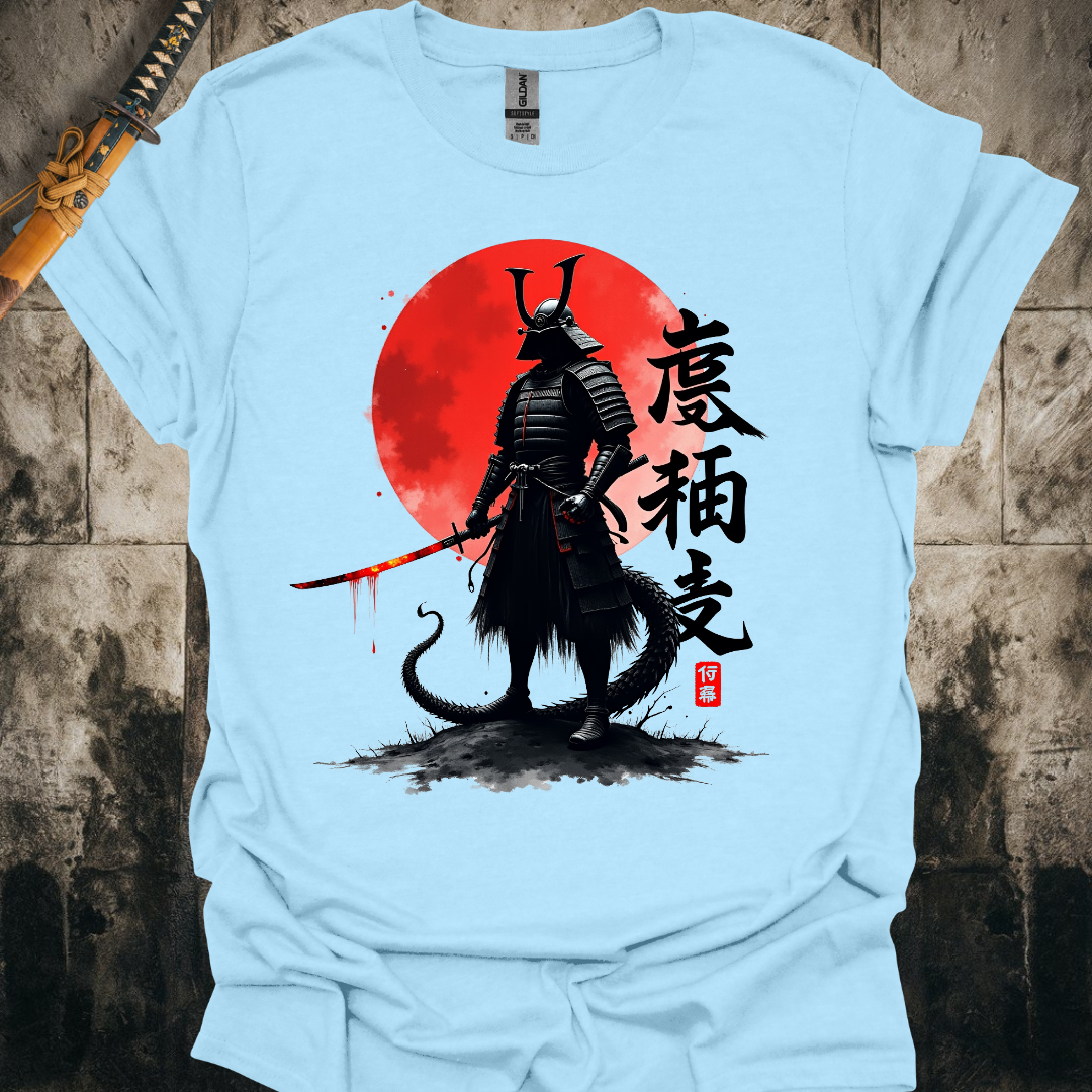Lava Sword Dragon Samurai Tee