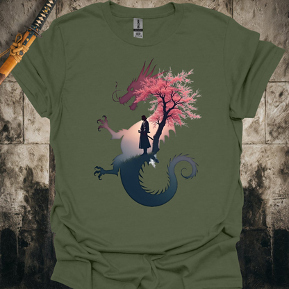 Blossom Dragon Samurai Tee