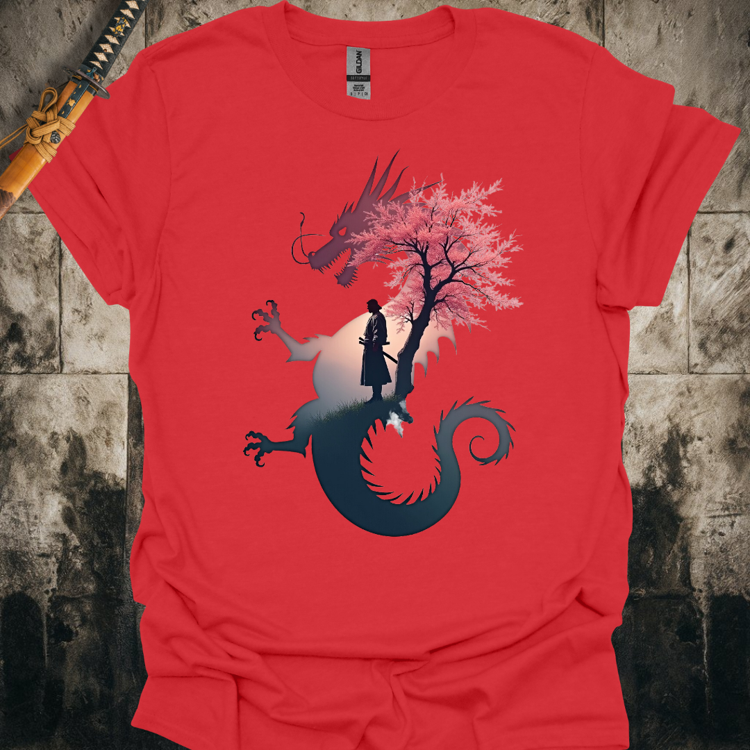 Blossom Dragon Samurai Tee