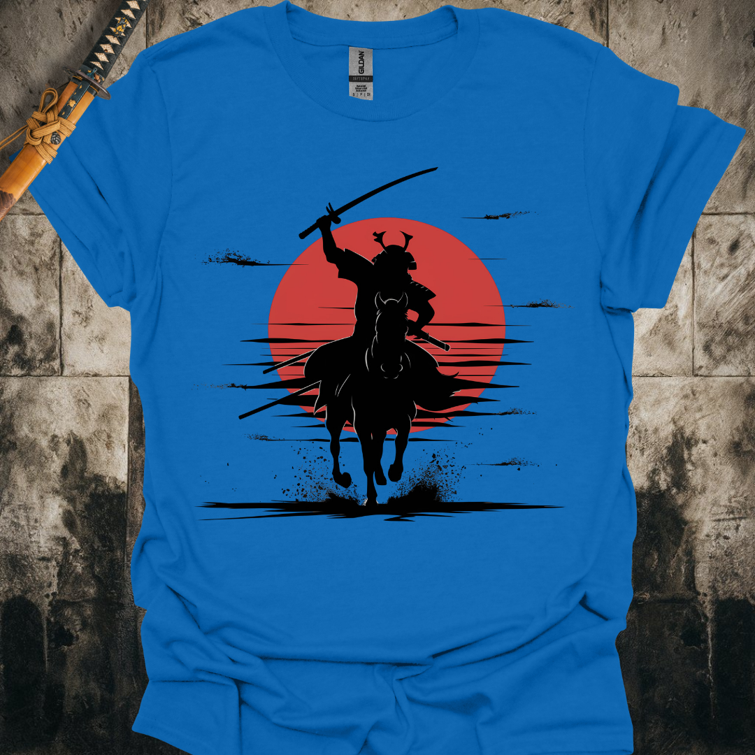 Horse Riding Samurai Silhouette Tee