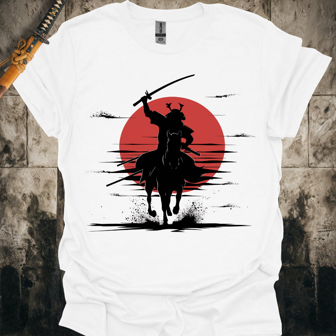 Horse Riding Samurai Silhouette Tee